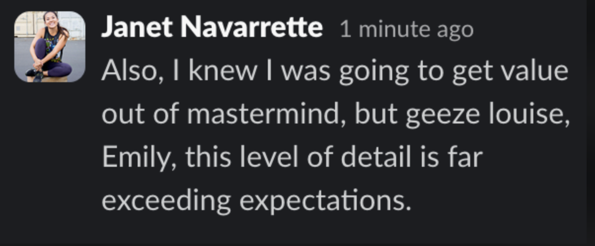 Janet Navarrette testimonial